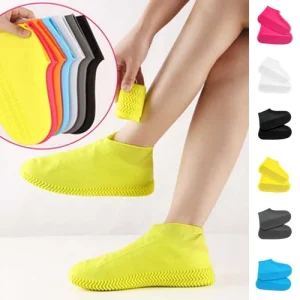 Silicone Shoe Cover Waterproof 1 Pair Elastic For Outdoor Rainy Protector
